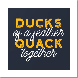 Cute Ducks Puns Quote Design IV Posters and Art